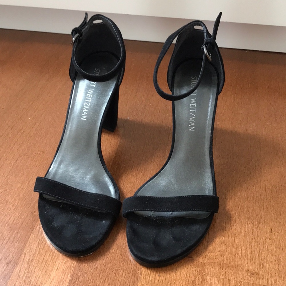 Stuart Weitzman Nearlynude Block Heel Sandal